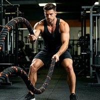 Cuerda de Batalla Comercial OKPRO de Alta Resistencia para Entrenamiento Físico Personalizado y Ejercicio Muscular - ¡Venta Caliente!