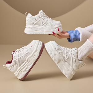 Zapatos de Mujer, Primavera Verano 2026, Nuevas Llegadas, Zapatillas Deportivas Transpirables de Malla, Zapatos Deportivos Casuales con Suela Gruesa, Zapatillas Blancas para Mujer - Product Image 6