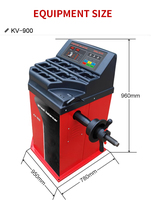 Machine portative de haute qualité d'équilibrage de roue de moto d'équilibrage de roue de vente de liquidation