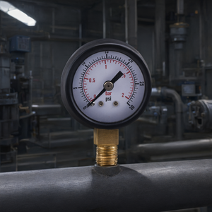 40mm Radial Black Steel Case Pressure Gauge Cast <b>Iron</b> for Industrial Measurement - Product Image 2