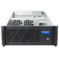 Boîtier pour serveur 4U, coque noire, avec châssis de montage AI, double MB, pour l'industrie, meilleur prix
