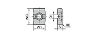 Fraise à défoncer carrée en carbure Senok, personnalisable OEM, contrôle précis de la largeur de la fente, fraisage intensif pour machine CNC