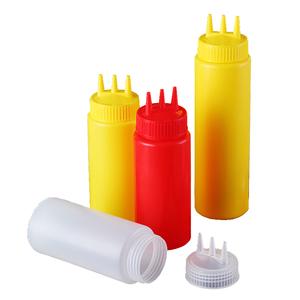 ขวดบีบแบบ3-in-1พร้อมเครื่องหมายการวัดเหมาะสำหรับซอส/น้ำมัน/น้ำสลัด-ห้องครัวเชิงพาณิชย์และใช้ในบ้าน - Product Image 5