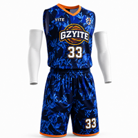 Maillot de basket-ball personnalisé OEM ODM, impression par sublimation complète, logo personnalisé, nom, numéro, uniforme d'équipe de basket-ball en polyester, vente en gros