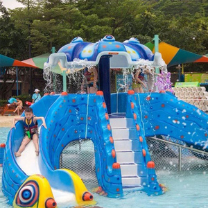 Toboggan aquatique pour enfants Équipement de terrain de jeu extérieur pour parc aquatique d'été Toboggans aquatiques passionnants pour la récréation heureuse des enfants - Product Image 4