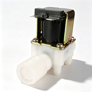 Plastic DC <b>12V</b> AC 220V Normally Closed Electric Magnetic Valve Water Control <b>Switch</b> Solenoid Valve - Product Image 2