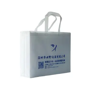Reusable Custom Printed Eco Friendly Reusable Waterproof Die Cut PP Laminated Non Woven Tote Shopping Bags