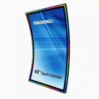 Monitor LED Inteligente para Juegos TOUCH de 49 Pulgadas, Reemplazo de Pantalla Táctil Firelink, Relación de Aspecto 16:9, 4K, Nuevo, USB, Venta al por Mayor, Ranura para 22 LED