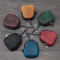 LOGO OEM Dompet Kecil Asli Jepang Tas Koin Remaja Dompet Zero Resleting Kulit Lembut Tas Earphone Gantungan Kunci
