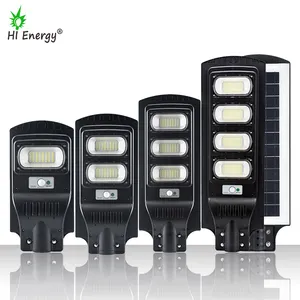 Hienergy Energia Solar Barata Tudo Em Uma Lâmpada Ip65 Solaire Lampara Luz De Calle De Energia 100w 200w Levou Luz De Rua Solar Ao Ar Livre