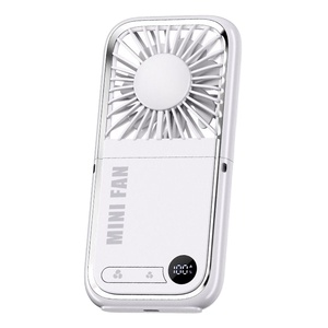 <b>Mini</b> Wearable Outdoor Handheld Air Cooler Fan Rechargeable Foldable with 3000mAh Battery Portable Lightweight Design - Product Image 1