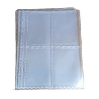 Álbum de Tarjetas Transparente de PP de 5 Pulgadas con Seis Orificios y Carpeta para Tarjetas Pequeñas, Boletos de Cine y Almacenamiento de Fotos