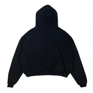 Oem logo personnalisé unisexe uni surdimensionné 100% coton sweat à capuche lourd épais poids lourd hommes français éponge 500 gsm sweat à capuche blanc