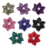 Vente en gros personnalisé 196 couleurs ruban de satin fleur artificielle
