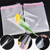 Bolsas OPP Autoadhesivas Ultra Transparentes, Bolsas de Plástico Transparente Reutilizables para Empacar Ropa, Joyería y Regalos