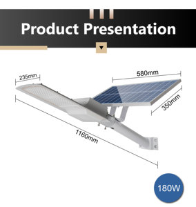 150W 200 Watt năng lượng mặt trời dẫn lũ ánh sáng với cảm biến chuyển động và bảng điều khiển năng lượng mặt trời ngoài trời chất lượng cao - Product Image 6