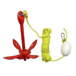 Kit de Ancla Plegable para Kayak de Acero Inoxidable 316 de 3.5LB con Logotipo Personalizado OEM, con Cuerda de Anclaje, Bolsa Flotante para Barco o Yate - Product Image 2