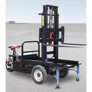Fabrika toptan 700kg 1000kg 1 Ton 2Ton çiftlik şantiye kendinden yükleme ve boşaltma küçük üç tekerlekli elektrikli Forklift - Product Image 4