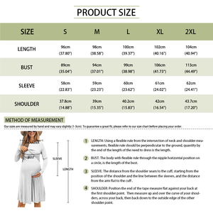 2024 plus récent maternité doux <span class=keywords><strong>robe</strong></span> mère vêtements blanc Floral personnalisé maman doux pour la peau <span class=keywords><strong>robe</strong></span> femmes enceintes robes en gros - Product Image 6