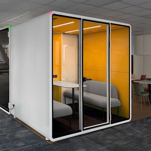 Cabine insonorisée, boîte silencieuse, pod acoustique, cabine d'isolation phonique <span class=keywords><strong>avec</strong></span> système <span class=keywords><strong>de</strong></span> prise <span class=keywords><strong>de</strong></span> courant intégré - Product Image 1