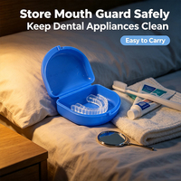 Boîte à prothèses dentaires en plastique OEM/ODM, étui de rangement mignon pour protège-dents, idéal pour les voyages – Vente en gros directe usine