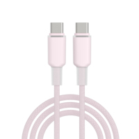 Câble de charge rapide USB-C vers USB-C NITIKA 3A 60W, en nylon tressé, design durable anti-emmêlement, plusieurs couleurs au choix