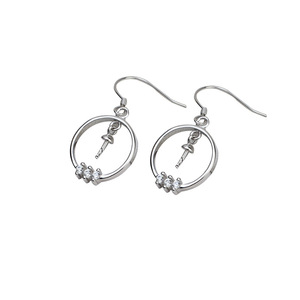 Porte-accessoires en argent Mabei S925 avec perle, pendentif de 11,7 mm, crochet d'oreille, fermoir de bijoux vide à faire soi-même, modèle 5504 - Product Image 5