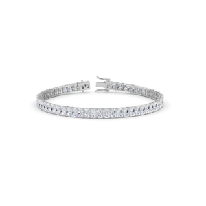 Bracelet en or blanc avec diamant de laboratoire radiant, unisexe, conçu pour un charme gracieux, une mode sophistiquée, un bijou de luxe époustouflant - Product Image 1