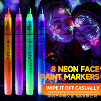Marqueurs créatifs lumineux pour étudiants, 8 couleurs, surligneurs fluorescents pour l'étude quotidienne, vente en gros