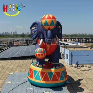 Elefante Inflable Gigante Estilo Circo con Bolas de Colores para Decoración de Eventos y Festivales - Product Image 2