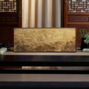 เครื่องประดับภูเขาสีทองแสงอาทิตย์ ของตกแต่งโต๊ะทำงาน งานฝีมือสไตล์จีนใหม่ ของตกแต่งห้องนั่งเล่น ห้องชงชา ห้องทำงาน ของขวัญขึ้นบ้านใหม่ - Product Image 3