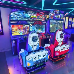 Jeu d'arcade de course automobile dynamique à deux joueurs haute vitesse - Équipement de divertissement de la ville des dessins animés - Product Image 1