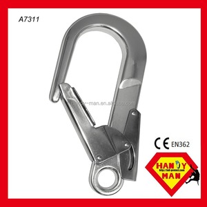 Mousqueton à double action en alliage d'aluminium (anodisé) – Fabricant OEM/ODM Taïwan – 25kN 109mm - Product Image 4