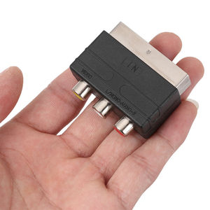 Adaptateur RGB Scart vers 3 RCA S-Video, convertisseur composite RCA <span class=keywords><strong>SVHS</strong></span> AV TV pour enregistreur vidéo DVD, téléviseur, projecteur, livraison gratuite - Product Image 5