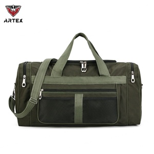 Sac de voyage sportif Artex 2543 noir pour hommes, grand sac décontracté pour la salle de sport, la randonnée, le camping, Oxford imperméable/sèche, fermeture éclair personnalisée en polyester - Product Image 1