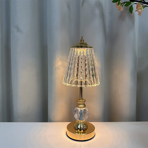Đèn bàn pha lê hiện đại sang trọng với Pin điều khiển cảm ứng <span class=keywords><strong>LED</strong></span> để trang trí cạnh giường ngủ trong phòng khách - Product Image 3