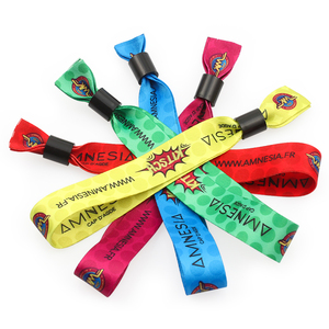 Bracelets <span class=keywords><strong>en</strong></span> tissu élastique imprimés par sublimation pour événements, personnalisables avec logo, vente <span class=keywords><strong>en</strong></span> gros à prix réduit - Product Image 3