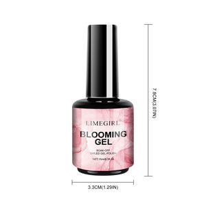 Gel floreciente multifuncional Compatible con Gel Polish <span class=keywords><strong>Builder</strong></span> Gel Fácil de crear Uñas florales de acuarela de mármol - Product Image 5