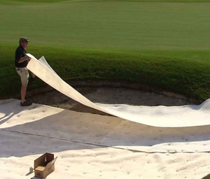 Tapis de <span class=keywords><strong>drainage</strong></span> pour bunker de golf résistant aux UV de 10 mm, anti-moisissure, en fibre, résistant aux intempéries, pour la reconstruction des bunkers - Product Image 3