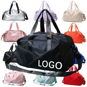 Promotional Fitness <b>Bags</b> Waterproof Outdoor Polyester Large Capacity Travel Sports <b>Bag</b> With Custom Logo - Product Image 1