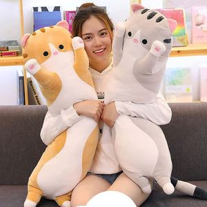 Almohada de Peluche Suave con Forma de Gato de Dibujos Animados para Bebés y Niños, Juguete de Peluche con Patas Largas para Abrazar, Compañero de Sueño - Product Image 3