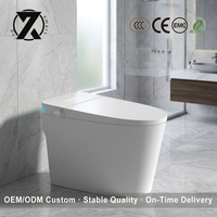 Siège de bidet électrique avec lavage à l'eau chaude, séchage et auto-nettoyage, cuvette de toilette en céramique, équipement sanitaire pour la maison et l'hôtel, vente en gros