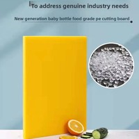 Planche à découper carrée en PE de qualité alimentaire, antibactérienne et épaissie, pour usage domestique, commercial, hôtelier et cuisines; Ustensile de cuisine polyvalent pour aliments
