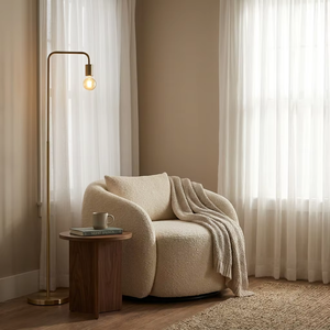 Fauteuil pivotant incurvé <span class=keywords><strong>de</strong></span> luxe, forme organique personnalisée, chaise <span class=keywords><strong>de</strong></span> lecture pour chambre à coucher, salon, solution d'aménagement intérieur pour toute la maison - Product Image 5