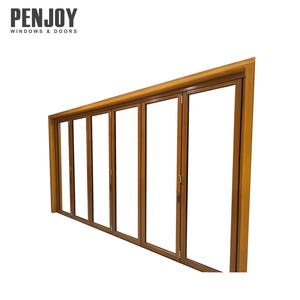 強化ガラスと木材を備えたPenjoy二つ折りドアFarmhouseアプリケーション用のグラスファイバースクリーンネットオーストラリア規格 - Product Image 1