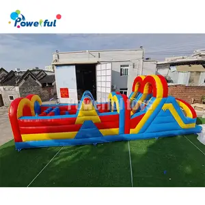 Outdoor kid inflatable bouncer combo water slide jump bounce castle inflatable obstacle course