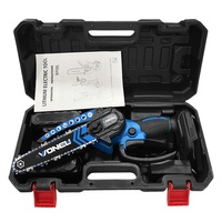 Gergaji Mini Tanpa Kabel 6 Inci, Baterai Lithium Isi Ulang, Motor Brushless Kelas Industri, Daya 450W, untuk Kebun