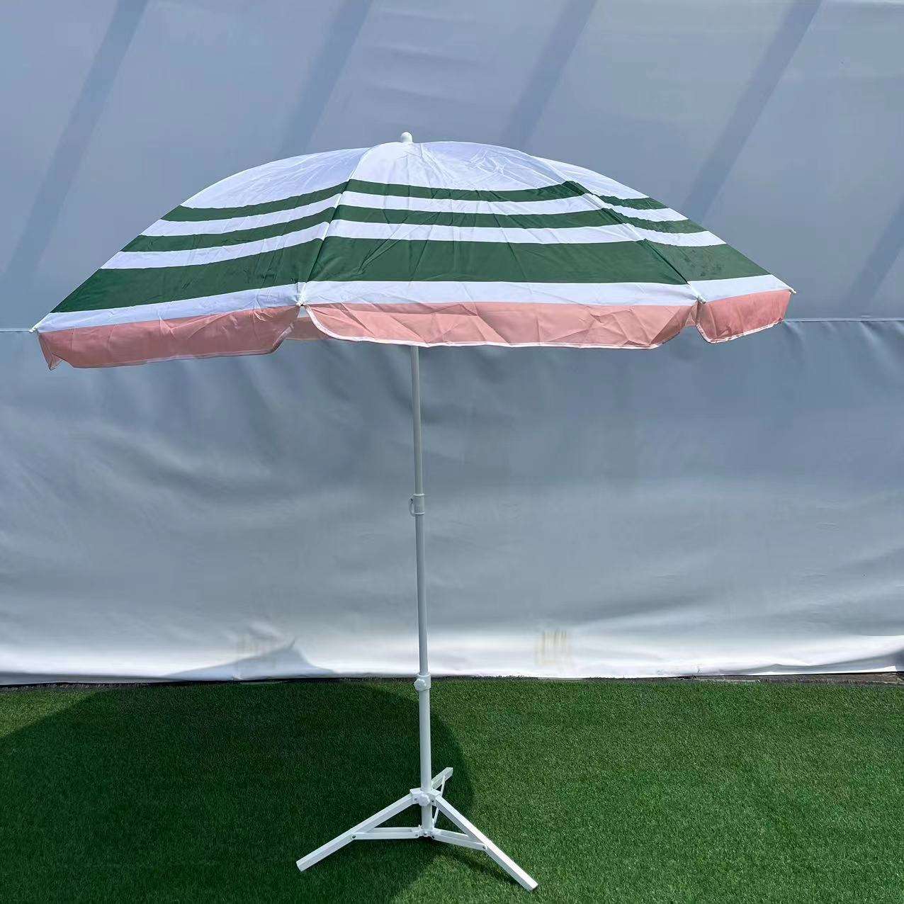 green and white stripes