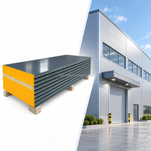Panneau sandwich en laine de roche à économie d'énergie, fabriqué en usine, pour <span class=keywords><strong>l</strong></span>'<span class=keywords><strong>isolation</strong></span> des murs des bâtiments à structure métallique (approvisionnement en gros) - Product Image 3