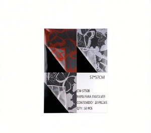 Papel de regalo coreano de 57x57 cm con diseño de mariposa para flores, regalos, manualidades, celofán translúcido decorativo, 20 piezas - Product Image 1